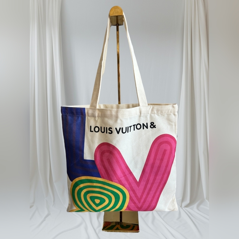 NEW Limited Edition Louis VUITTON Shenzhen Museum Exhibit Canvas Tote Bag